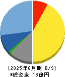 日本テクノ・ラボ 貸借対照表 2025年6月期