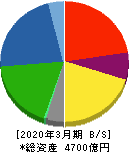 日本軽金属ホールディングス 貸借対照表 2020年3月期