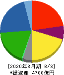 日本軽金属ホールディングス 貸借対照表 2020年3月期 日本軽金属ホールディングス 貸借対照表 2020年3月期