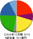 日華化学 貸借対照表 2020年12月期