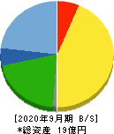 大阪油化工業 貸借対照表 2020年9月期