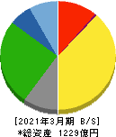 名港海運 貸借対照表 2021年3月期
