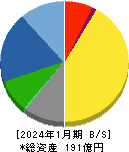ウエスコホールディングス 貸借対照表 2024年1月期