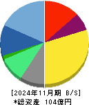 テクミラホールディングス 貸借対照表 2024年11月期