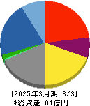 グローバルセキュリティエキスパート 貸借対照表 2025年3月期 グローバルセキュリティエキスパート 貸借対照表 2025年3月期