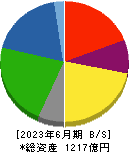 中越パルプ工業 貸借対照表 2023年6月期