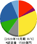 クミアイ化学工業 貸借対照表 2020年10月期 クミアイ化学工業 貸借対照表 2020年10月期