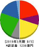 中越パルプ工業 貸借対照表 2019年3月期