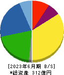 ニッポン高度紙工業 貸借対照表 2023年6月期