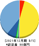 ザインエレクトロニクス 貸借対照表 2021年12月期