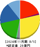 アスタリスク 貸借対照表 2024年11月期