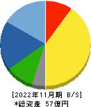 ティムコ 貸借対照表 2022年11月期 ティムコ 貸借対照表 2022年11月期