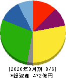 川崎近海汽船 貸借対照表 2020年3月期
