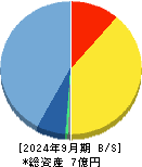 Ｇｅｏｌｏｃａｔｉｏｎ　Ｔｅｃｈｎｏｌｏｇｙ 貸借対照表 2024年9月期