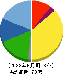 カイノス 貸借対照表 2023年6月期