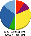 ＦＪネクストホールディングス 貸借対照表 2021年3月期