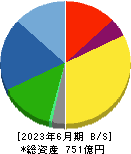 ヨコオ 貸借対照表 2023年6月期