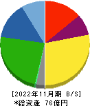 東海ソフト 貸借対照表 2022年11月期