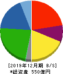 日華化学 貸借対照表 2019年12月期