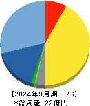 ギックス 貸借対照表 2024年9月期