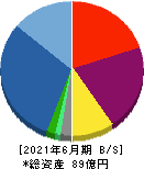 リネットジャパングループ 貸借対照表 2021年6月期