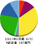 岩崎通信機 貸借対照表 2021年6月期