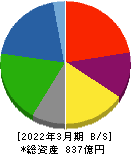 東京製綱 貸借対照表 2022年3月期 東京製綱 貸借対照表 2022年3月期