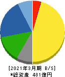 ＣＹＢＥＲＤＹＮＥ 貸借対照表 2021年3月期