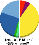 エムティジェネックス 貸借対照表 2023年6月期