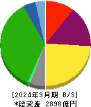 飯野海運 貸借対照表 2024年9月期