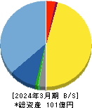 ザインエレクトロニクス 貸借対照表 2024年3月期