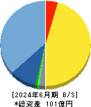 ザインエレクトロニクス 貸借対照表 2024年6月期