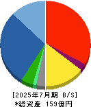 ラクーンホールディングス 貸借対照表 2025年7月期 ラクーンホールディングス 貸借対照表 2025年7月期