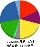 日本軽金属ホールディングス 貸借対照表 2022年6月期