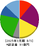 中日本鋳工 貸借対照表 2025年3月期