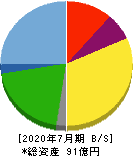 日本スキー場開発 貸借対照表 2020年7月期 日本スキー場開発 貸借対照表 2020年7月期