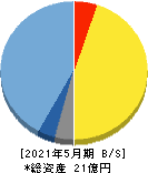 ドーン 貸借対照表 2021年5月期 ドーン 貸借対照表 2021年5月期