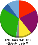 日本システムバンク 貸借対照表 2021年6月期
