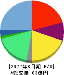 レアジョブ 貸借対照表 2022年6月期