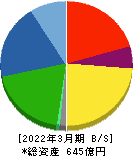 日本カーバイド工業 貸借対照表 2022年3月期