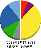 東亜ディーケーケー 貸借対照表 2023年9月期