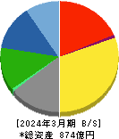 日本特殊塗料 貸借対照表 2024年3月期