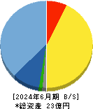 ギックス 貸借対照表 2024年6月期 ギックス 貸借対照表 2024年6月期