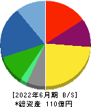 日本坩堝 貸借対照表 2022年6月期