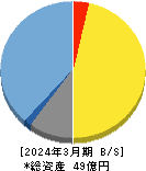ＡＩフュージョンキャピタルグループ 貸借対照表 2024年3月期