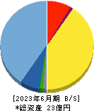 ギックス 貸借対照表 2023年6月期 ギックス 貸借対照表 2023年6月期
