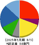 川上塗料 貸借対照表 2025年5月期