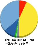ビーアンドピー 貸借対照表 2021年10月期 ビーアンドピー 貸借対照表 2021年10月期