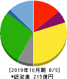 アイ・ケイ・ケイホールディングス 貸借対照表 2019年10月期