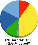 ナトコ 貸借対照表 2024年7月期